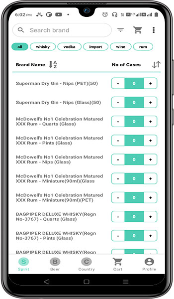 ewine Calculator Brand List